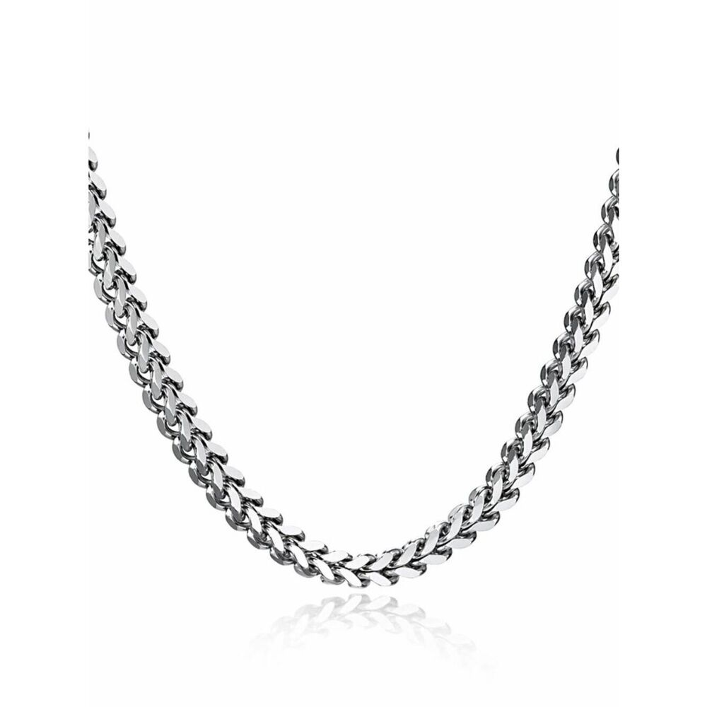 Stainless Steel Franco Necklace - Picture 2 of 4